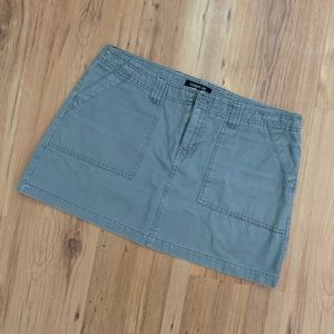 Cotton On grey cargo A-line mini skirt